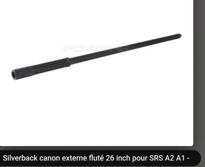 Silverback canon externe fluté 26 inch pour SRS A2 A1