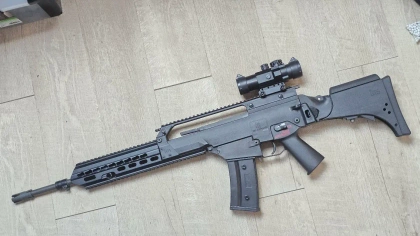 Heckler & Koch HK G36 EFCS EBB AEG - Noir - Umarex / Ares + lunette Vector Optics x4