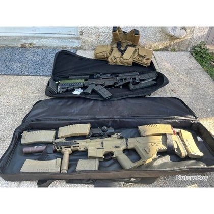 Pack Airsoft - SIG Shorty + M4A1 + Accessoires - V